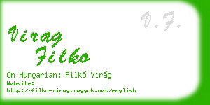 virag filko business card
